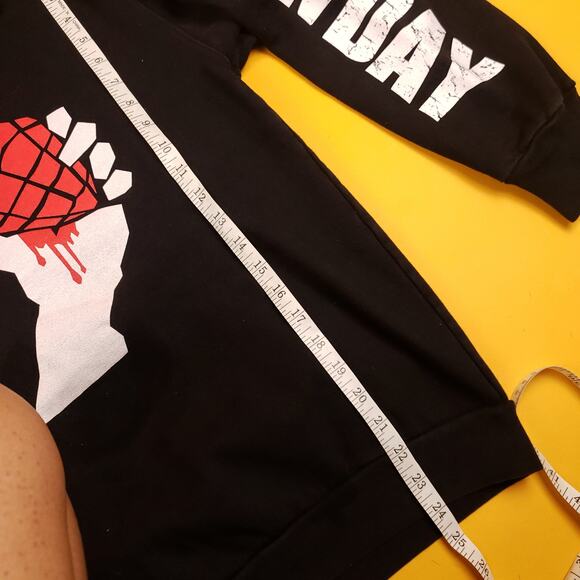 Rare 2004 Green Day American Idiot Tour Hoodie Mens Large - Picture 7 of 9